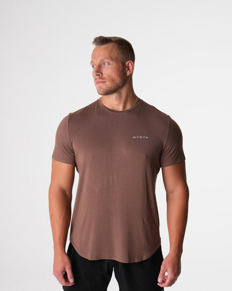 Mocha Tech Fitted Tee