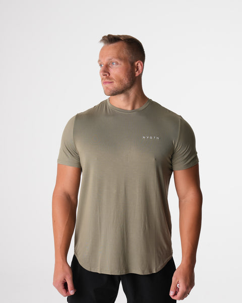Sage Green Tech Fitted Tee