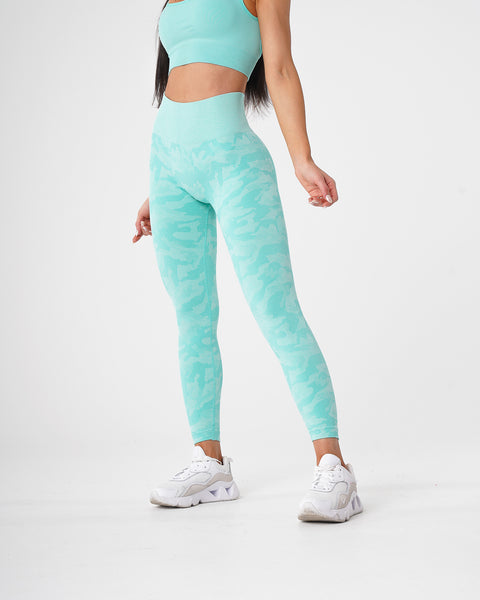Mint Camo Seamless Leggings